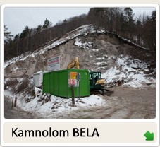 Kamnolom bela - prodaja in razvoz peska